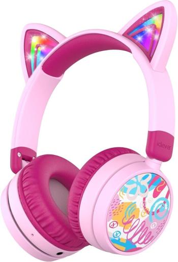 iClever BTH21 Pink Bezdrôtové slúchadlá na uši