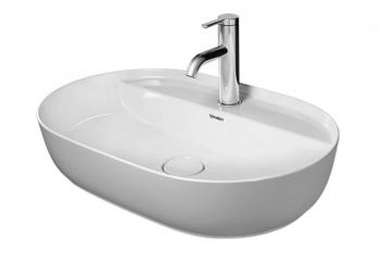 DURAVIT - Luv Umývadlo na dosku, 60x40 cm, s 1 otvorom, DuraCeram, s WonderGliss, alpská biela 03806000001