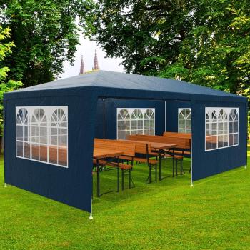 Záhradný altánok 3x6 m modrý SH06MO Dekorhome