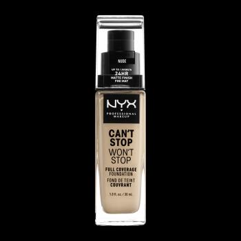 NYX PROFESSIONAL MAKEUP Can't Stop Won't Stop 24 hour Foundation Vysoko krycí make-up - 6.5 Nude 30 ml