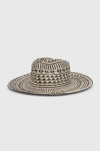 Klobúk Guess FEDORA čierna farba, AW9495 COT01,