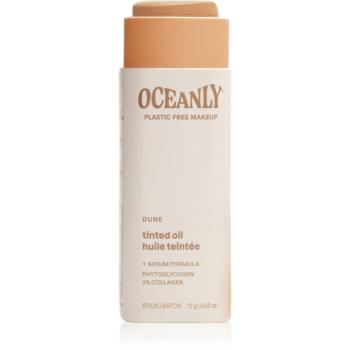 Attitude Oceanly Plastic Free Makeup tuhé tónujúce olejové sérum pre normálnu a suchú pleť odtieň Dune 12 g