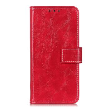 RETRO Peňaženkový obal Xiaomi Redmi Note 14 červený