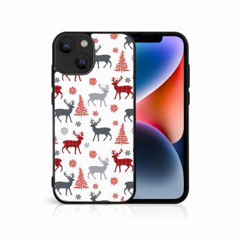 MY ART Kryt s vianočným dizajnom Apple iPhone 14 DEER (068)