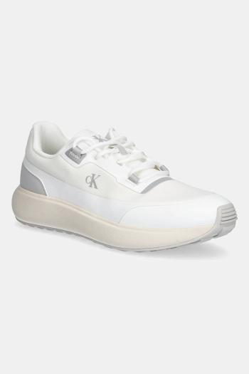Tenisky Calvin Klein Jeans ATHLEISURE RUNNER TECH RIPSTOP pánske, biela farba, YM0YM01205