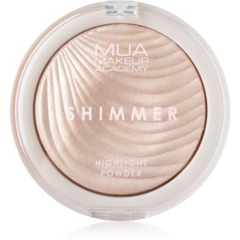 MUA Makeup Academy Shimmer kompaktný púdrový rozjasňovač odtieň Oyster Silk 8 g