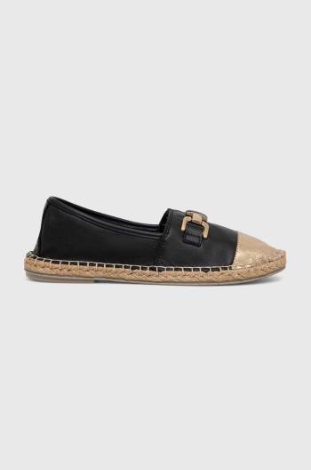 Kožené espadrilky Answear.LAB čierna farba