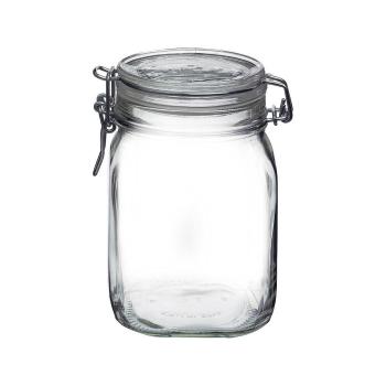 Zavařovací sklenice s clip uzávěrem FIDO, 1 l, 1 l