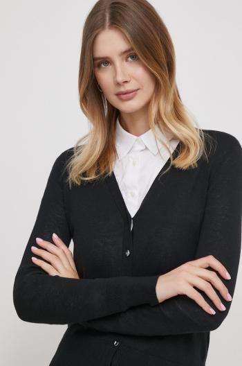 Kardigán Lauren Ralph Lauren dámsky, čierna farba, tenký, 200808207