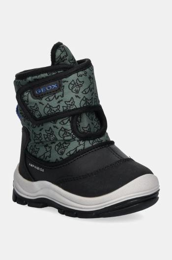 Detské snehule Geox FLANFIL ABX zelená farba, B263VE.0BCMN