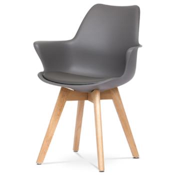 Jedálenská stolička Autronic 61x81 cm sivá plast CT-771 GREY