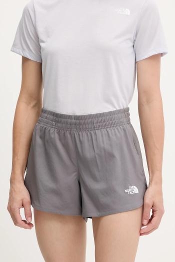 Tréningové šortky The North Face Flex šedá farba, jednofarebné, vysoký pás, NF0A8BPV0UZ1