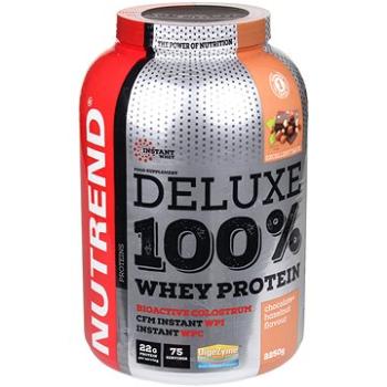 Nutrend DELUXE 100 % Whey, 2250 g, čokoláda + lieskový orech (8594073177896)