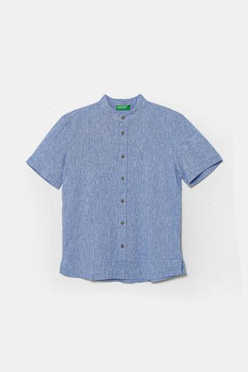 Detská ľanová košeľa United Colors of Benetton 52VMCQ03W