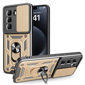 RING CAMERA Kryt s držiakom pre Infinix Hot 50 Pro zlatý