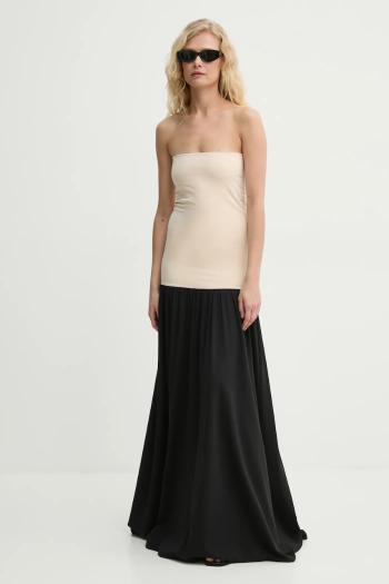 Šaty By Malene Birger MARCIELLA čierna farba, maxi, áčkový strih, Q72460001