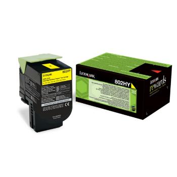 Lexmark 80C2HYE žltý (yellow) originálny toner