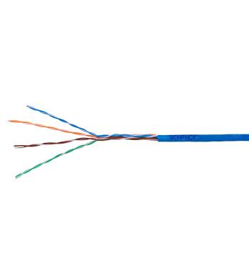 Kábel U/UTP Cat5e AWG24 PVC Eca modrý 305m
