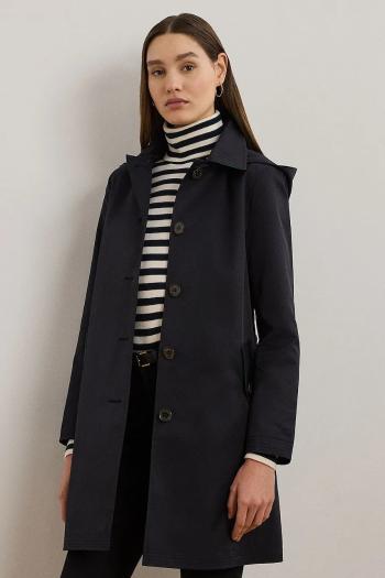 Kabát Lauren Ralph Lauren dámsky, tmavomodrá farba, prechodný, 297967121