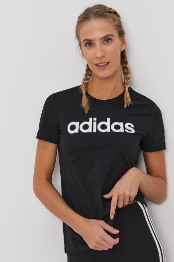 Tričko adidas dámske, čierna farba,  GL0769