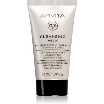 Apivita Cleansing Milk Face & Eyes čistiace mlieko 3 v 1 na tvár a oči 50 ml