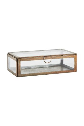 Skladovací box Madam Stoltz priehľadná farba