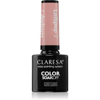 Claresa SoakOff UV/LED Color Lollipop gélový lak na nechty odtieň 2 5 g