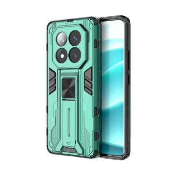 SUPERSONIC Ochranný obal so stojanom pre Xiaomi Redmi Note 14 Pro+ 5G zelený