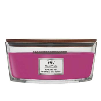 WoodWick Vonná sviečka loď Wild Berry & Beets 453,6 g