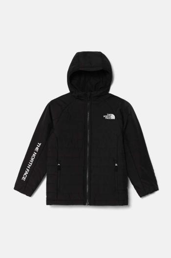 Detská bunda The North Face NEVER STOP SYNTHETIC JACKET čierna farba, NF0A89HRJK31