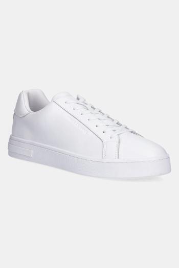 Kožené tenisky Armani Exchange biela farba, XM000141 AF11912 U0002