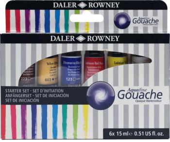 Daler Rowney Aquafine Sada gvašových farieb Introduction Set 12 x 15 ml