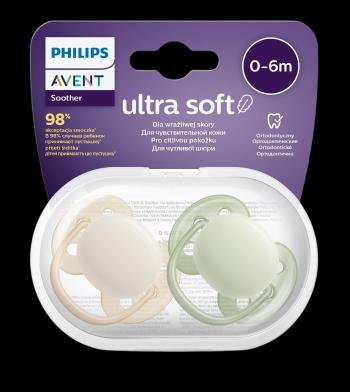 PHILIPS AVENT Cumlík Ultrasoft Premium neutral 0-6m chlapec 2 ks