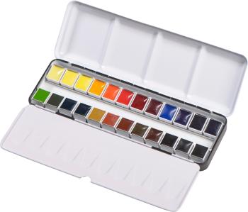 Blockx Watercolour Metal Box Vodová farba Mix 24 ks