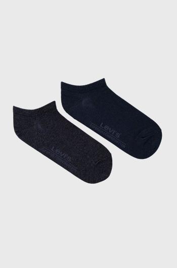 Ponožky Levi's tmavomodrá farba