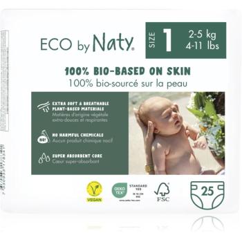 ECO by Naty Nappies Newborn Size 1 jednorazové EKO plienky 2-5 kg 25 ks