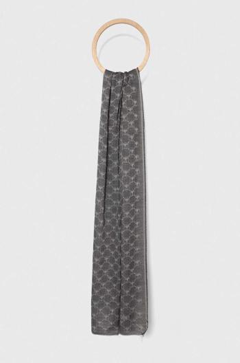 Šál Moschino šedá farba, vzorovaný, M5618 50194