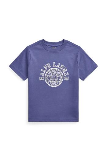 Tričko Polo Ralph Lauren tmavomodrá farba, s potlačou, 322971317002