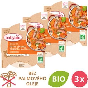 BABYBIO Dusená zelenina s jahňacím mäsom 3× 230 g (BABY11813s)