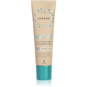 Lumene Matte Oil-Control zmatňujúci make-up SPF 20 odtieň 00 Ultra Light 30 ml