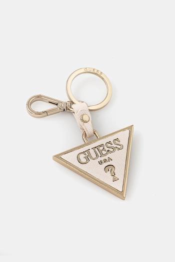Kľúčenka Guess béžová farba