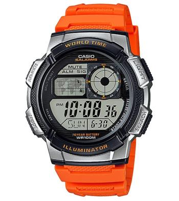 PÁNSKE HODINKY CASIO AE-1000W 4BV (zd073d) - SVETOVÝ ČAS + KRABIČKA