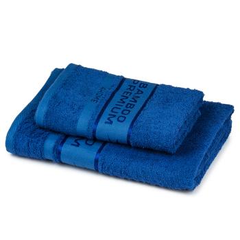 Set prosoape 4Home Bamboo Premium albastru, 70 x 140 cm, 50 x 100 cm, albastru