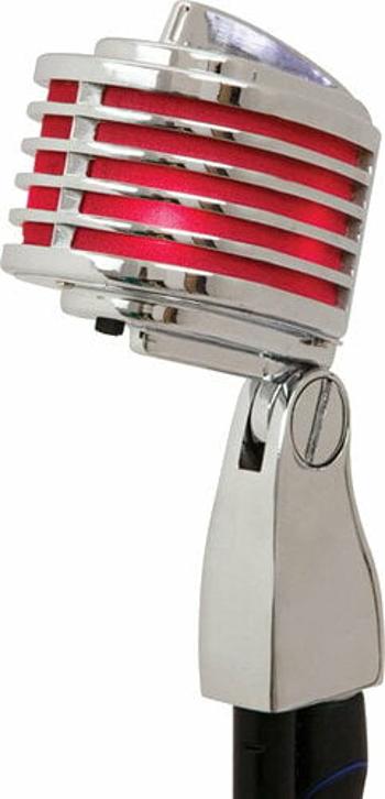 Heil Sound The Fin Chrome Body Red LED Retro mikrofón