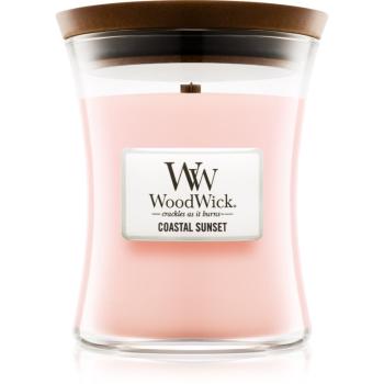 Woodwick Coastal Sunset vonná sviečka s dreveným knotom 275 g