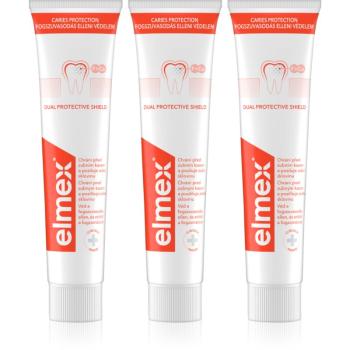 Elmex Caries Protection zubná pasta chrániaca pred zubným kazom s fluoridom 3x75 ml