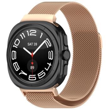 MILANESE Kovový remienok pre Samsung Galaxy Watch Ultra 47mm ružovozlatý