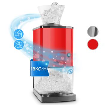 OneConcept Icebreaker, jégkása készítő gép, 15 kg/h, 3,5 L térfogat, jégtartó, rozsdamentes acél