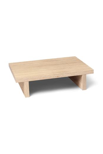 Stolík ferm LIVING Kona Side Table béžová farba