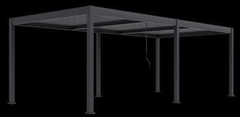 ArtRoja Bioklimatická hliníková pergola INTRO DUO voľne stojaca | antracit 7,2 x 3,6m
